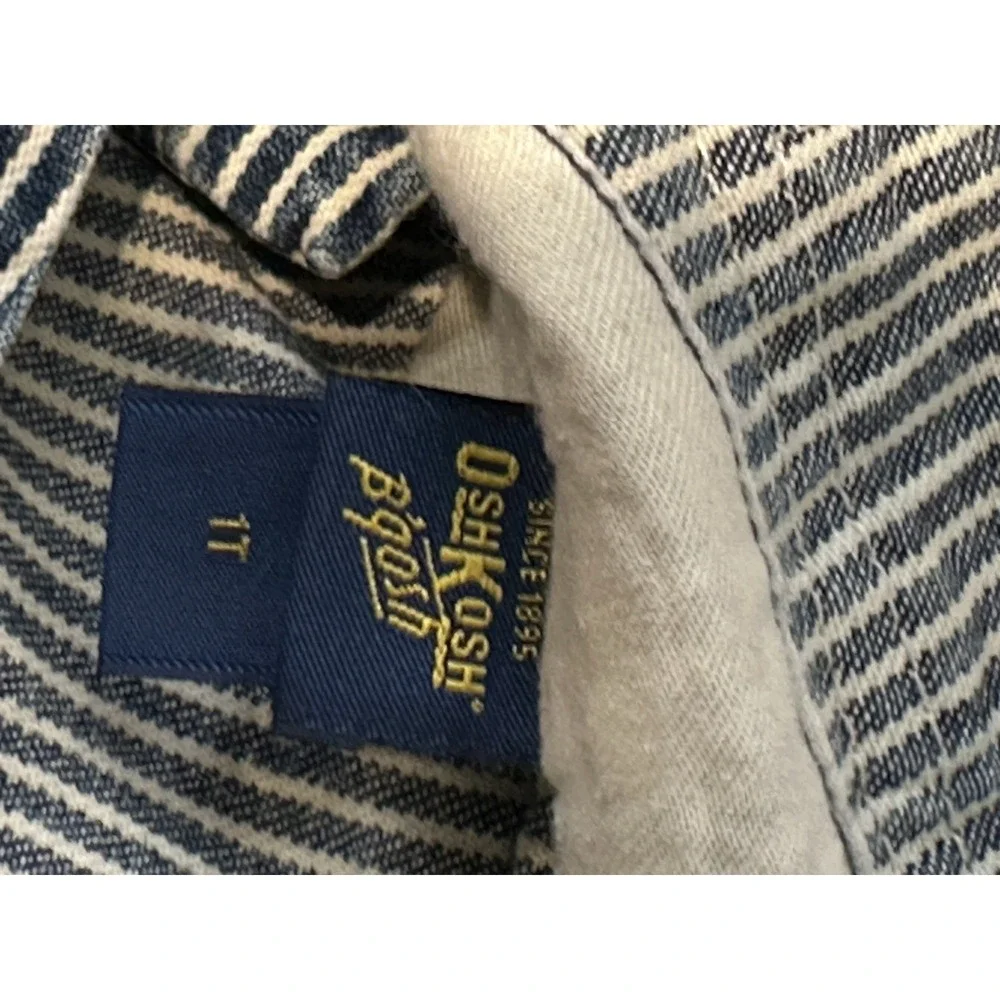 vintage oshkosh b‎ gosh Striped Toddler Overall Size 1t